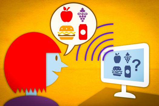 A prototype of a new speech-controlled nutrition-logging system allows users to verbally describe the contents of a meal. The system then parses the description and automatically retrieves the pertinent nutritional data.