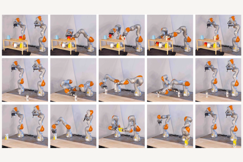 Through numerical and hardware experiments, the new framework "GCS" can find better trajectories for robots in less time than widely used sampling-based algorithms, and can reliably design trajectories in high-dimensional complex environments (Credit: MIT CSAIL researchers).