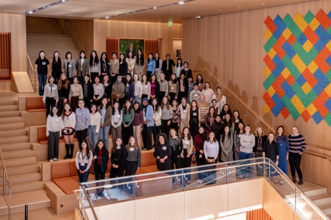 The EECS Rising Stars Workshop welcomed graduate students and postdocs of historically underrepresented genders who are interested in pursuing academic careers in the field (Credit: Randall Garnick).